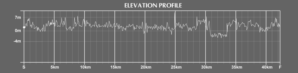 Amsterdam Marathon course elevation