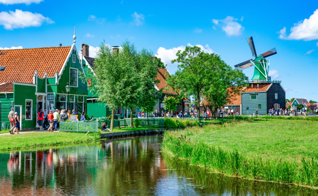 A view of Amsterdam where the Amsterdam Marathon is being held