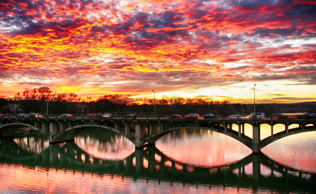 A view of Austin where the Austin Marathon is being held