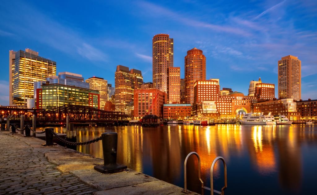 A View of Boston where the Boston Marathon is being held