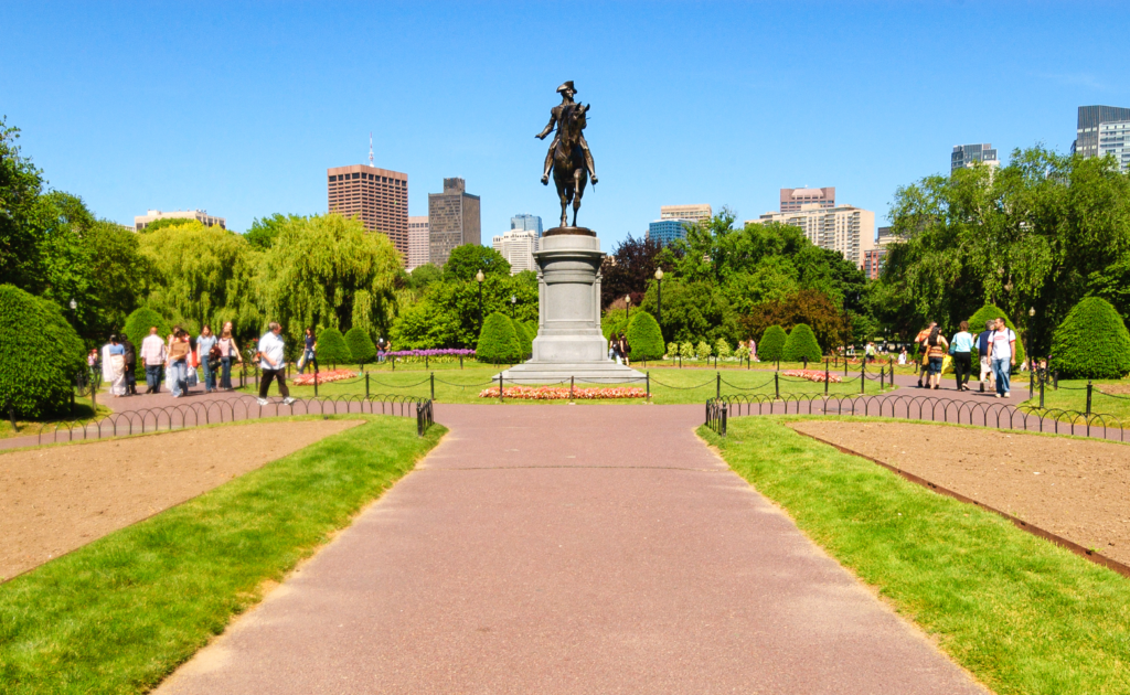 A View of Boston where the Boston Marathon is being held