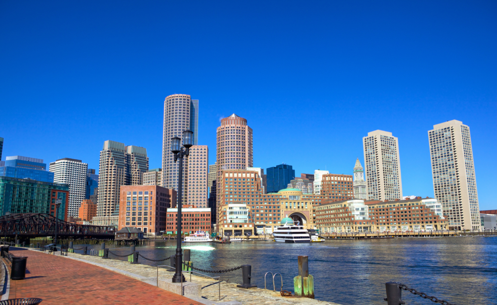 A View of Boston where the Boston Marathon is being held