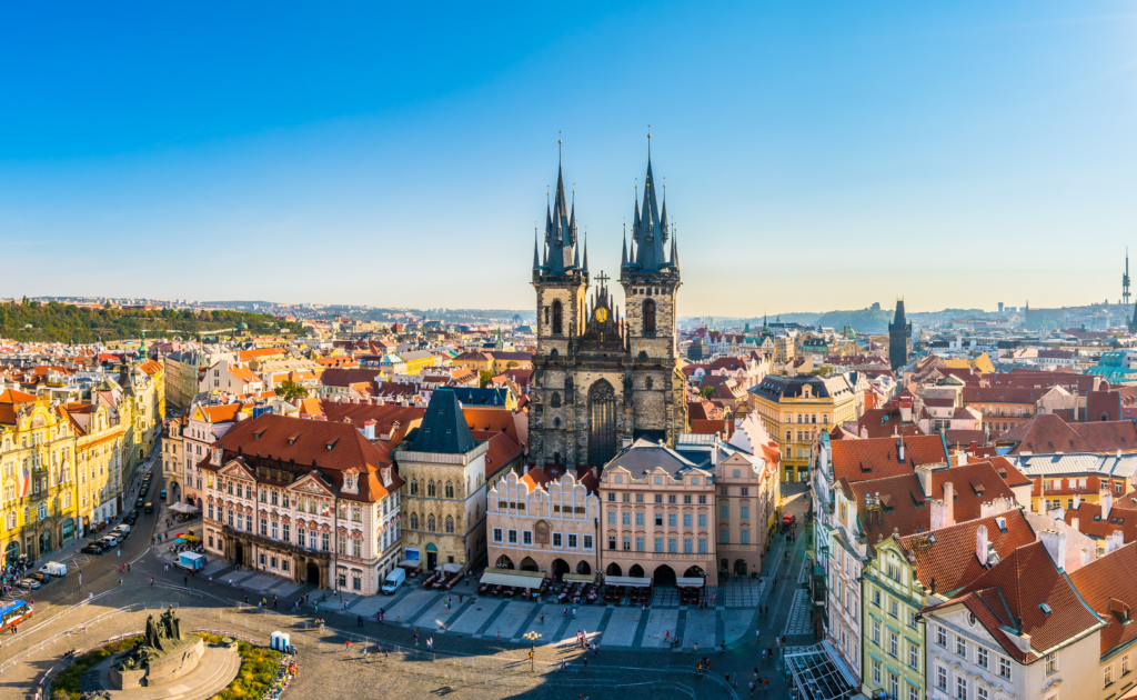 A View of Prague where the Prague Marathon is being held