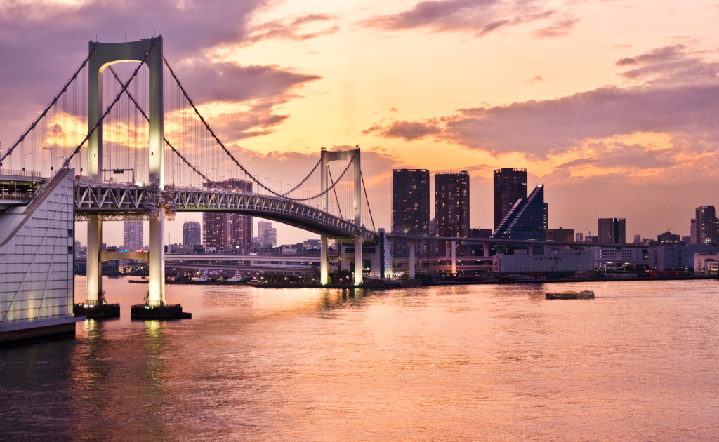 A View of Tokyo where the Tokyo Marathon is being held