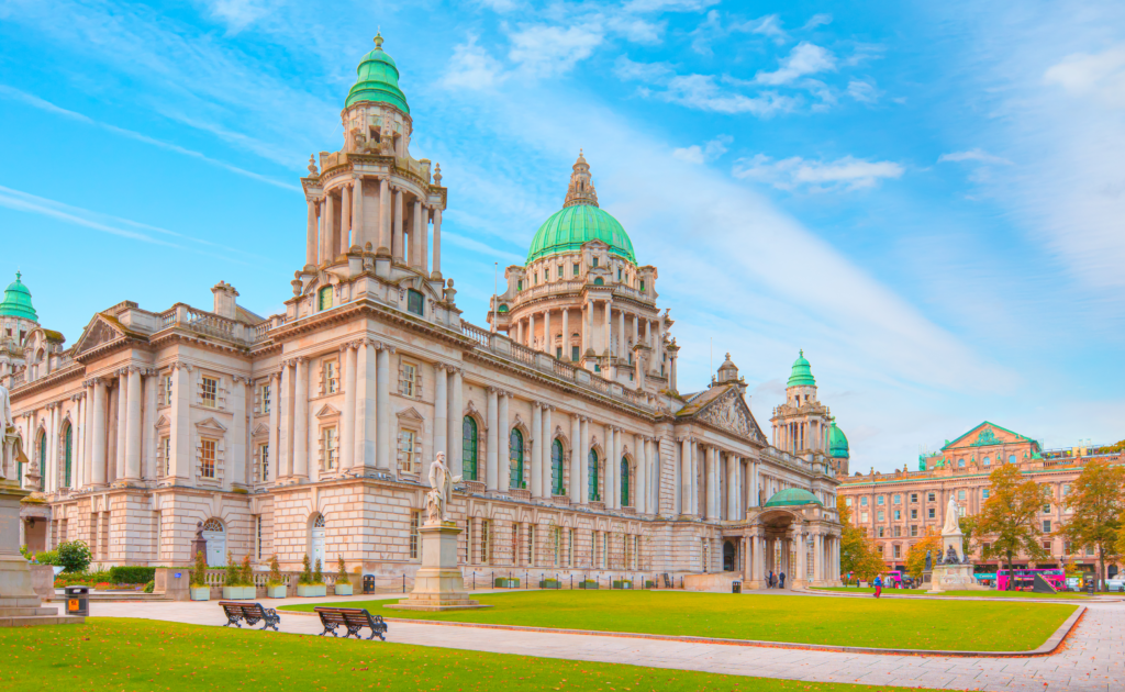 A View of Belfast where the Belfast City Marathon is being held