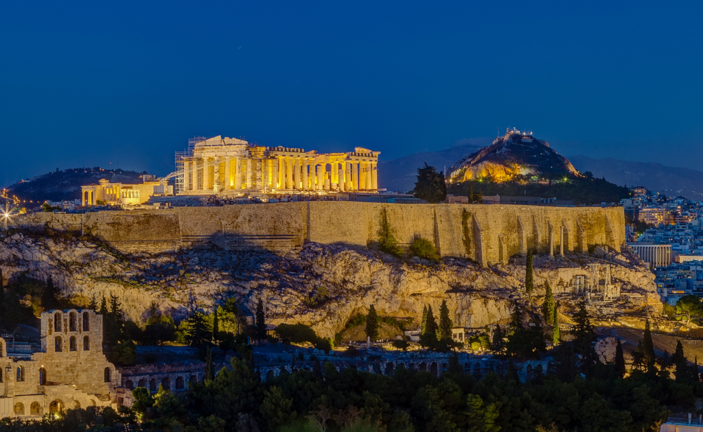 A View of Athens where the Athens Classic Marathon is being Held