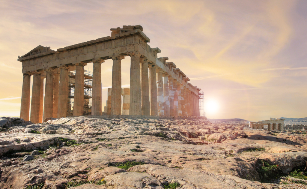 A view of Athens where the Athens Classic Marathon is being held
