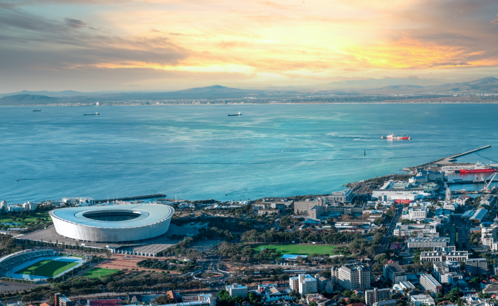 A VIew of Cape Town where the Cape Town Marathon is being held