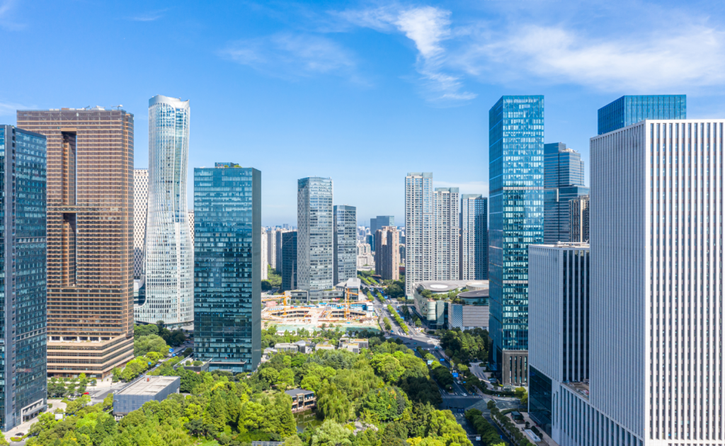 A View of Chicago where the Chicago Marathon is being held 