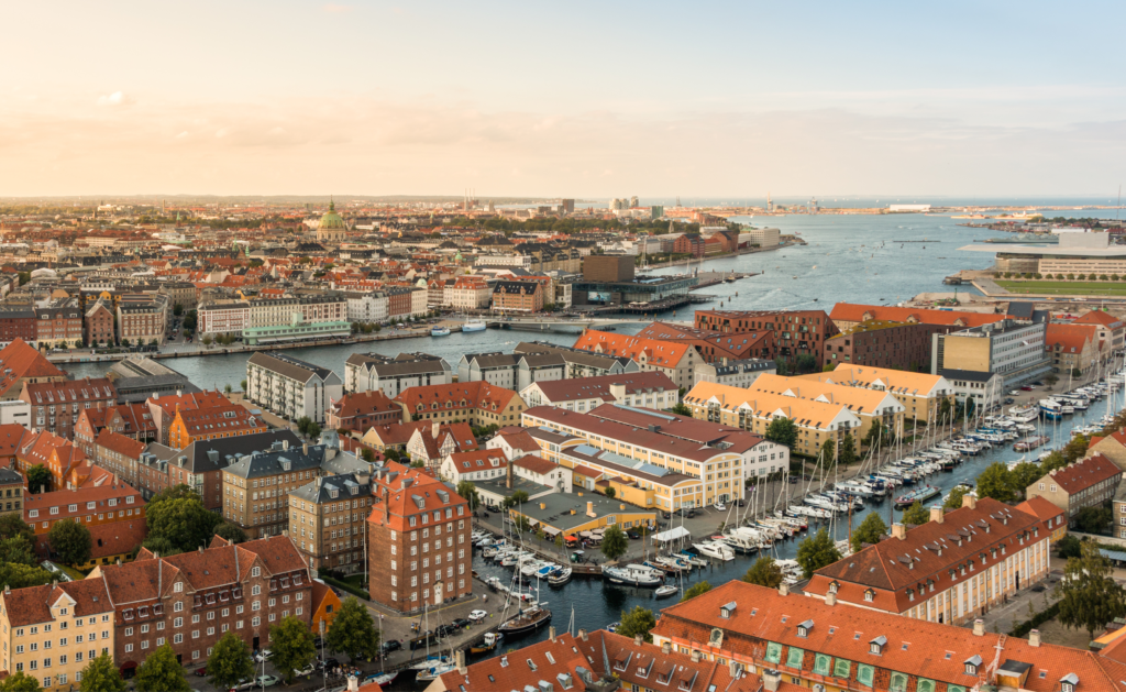 A View of Copenhagen where the Copenhagen Marathon is being held