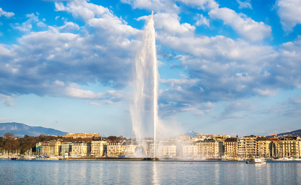 A View of Geneva where the Geneva Marathon is being held