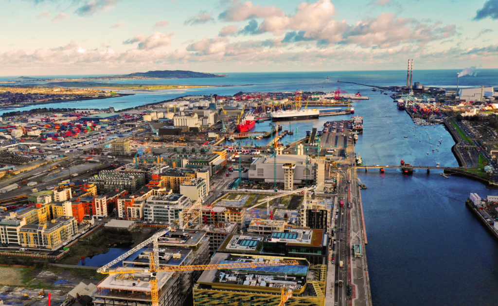 A View of Dablin where the Dublin Marathon is being held