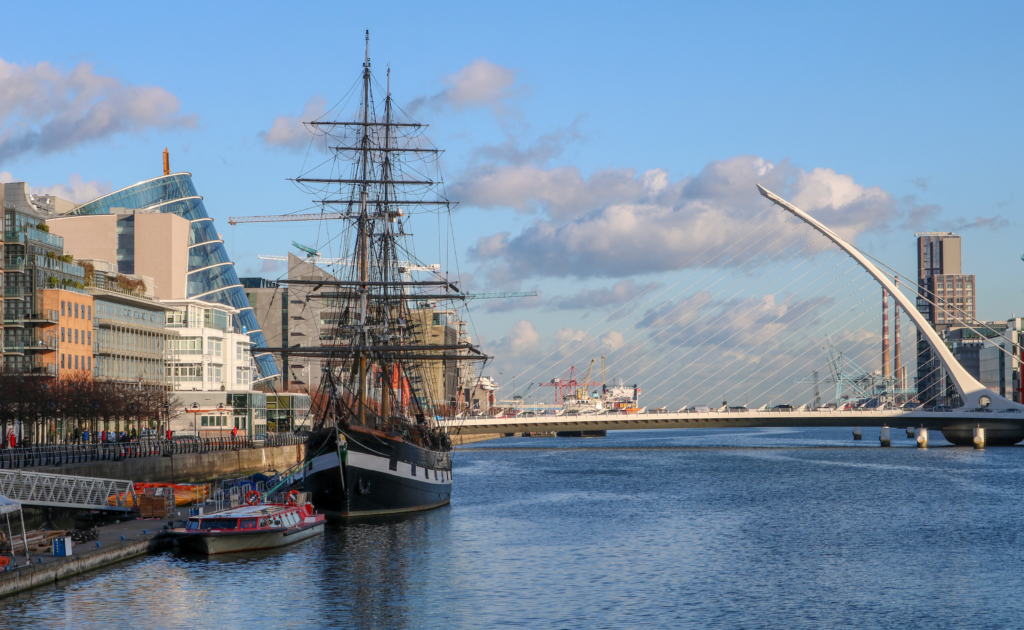 A View of Dablin where the Dublin Marathon is being held