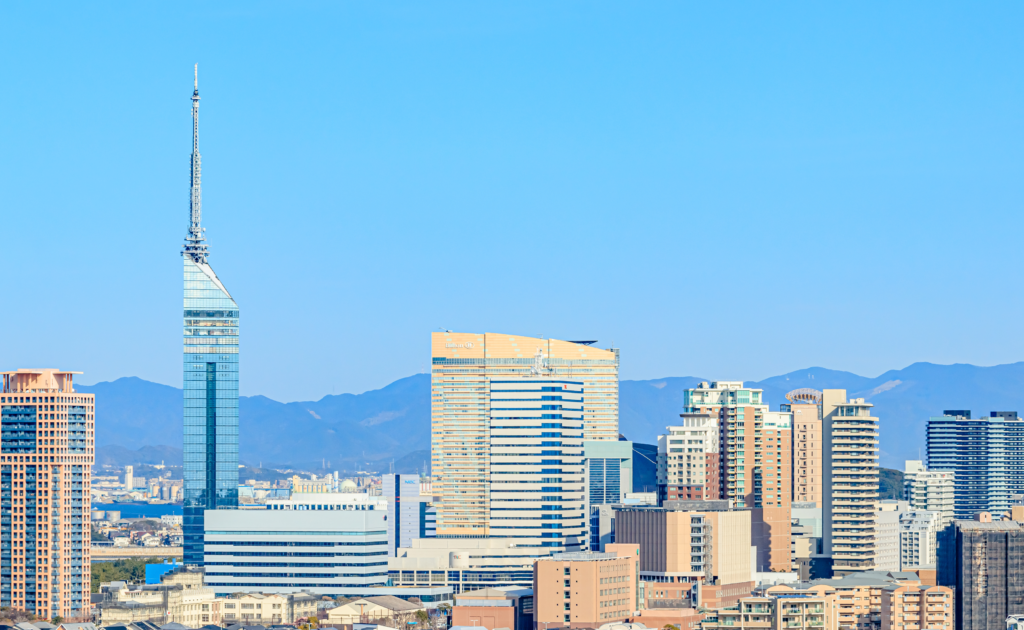 A View of Fukuoka where the Fukuoka International Marathon is being held