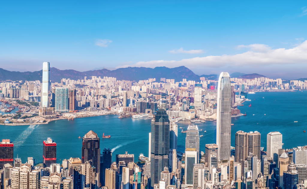 A View of Hong Kong where the Hong Kong Marathon is being held