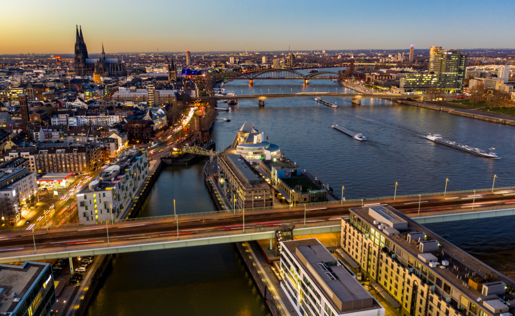 A View of Cologne where the Cologne Marathon is being held