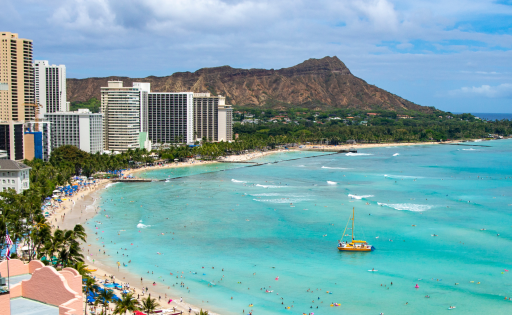 A View of Honolulu where the Honolulu Marathon is being held