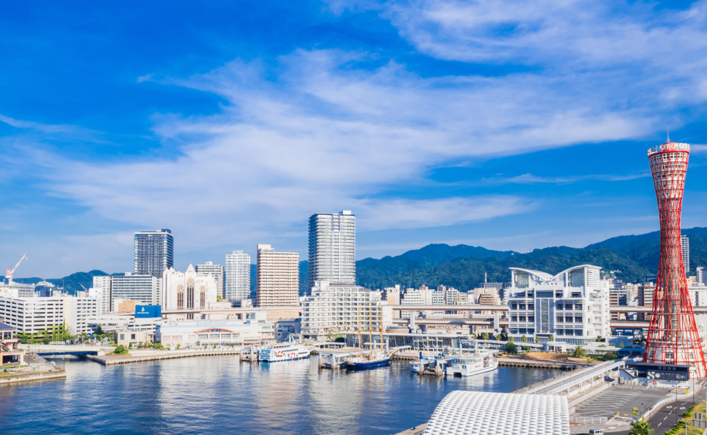 A View of Kobe where the Kobe Marathon is being held