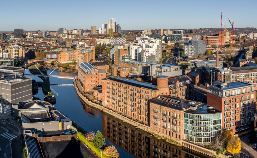 A View of Leeds where the Leeds Marathon is being held