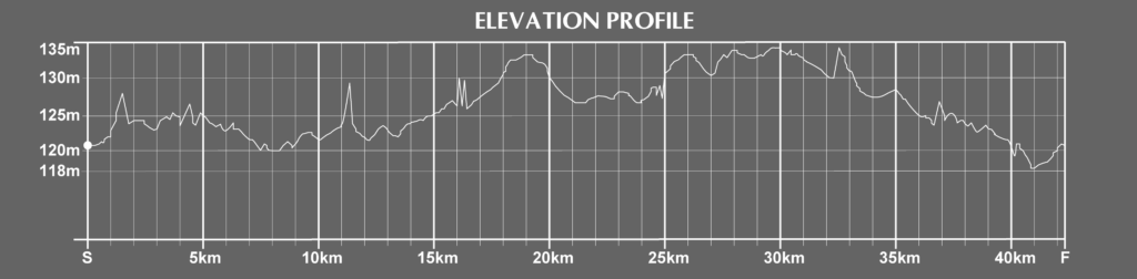 elevation of the milan city marathon