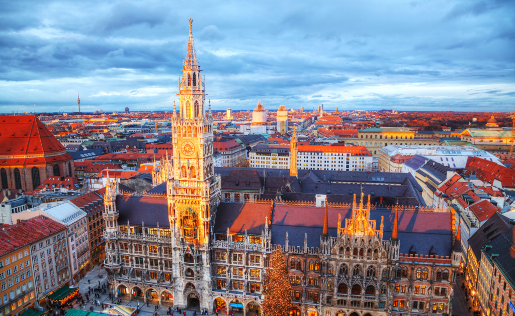 A view of Munchen where the Munchen Marathon is being held