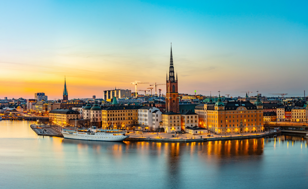 A View of Stockholm where the Stockholm Marathon is being held