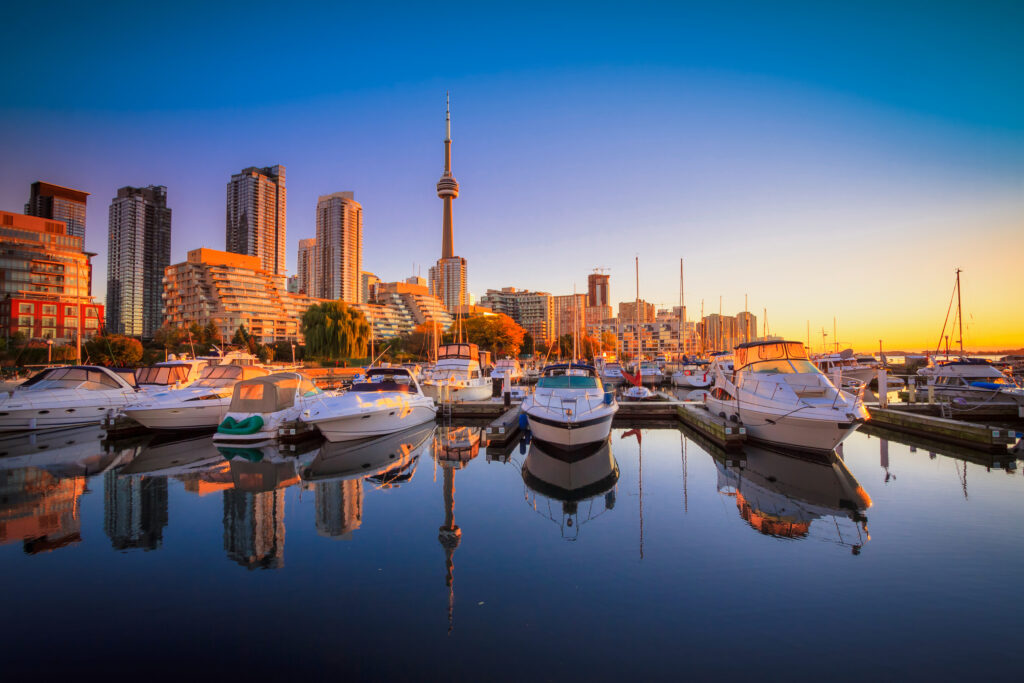 A View of Toronto where the Toronto Marathon is being held