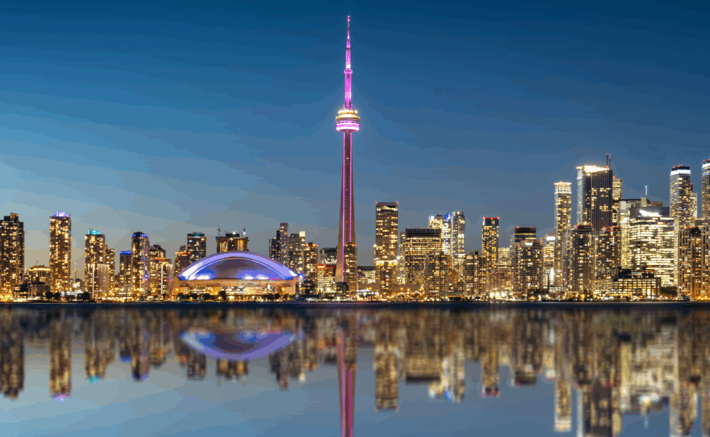 A View of Toronto where the Toronto Waterfront Marathon is being held