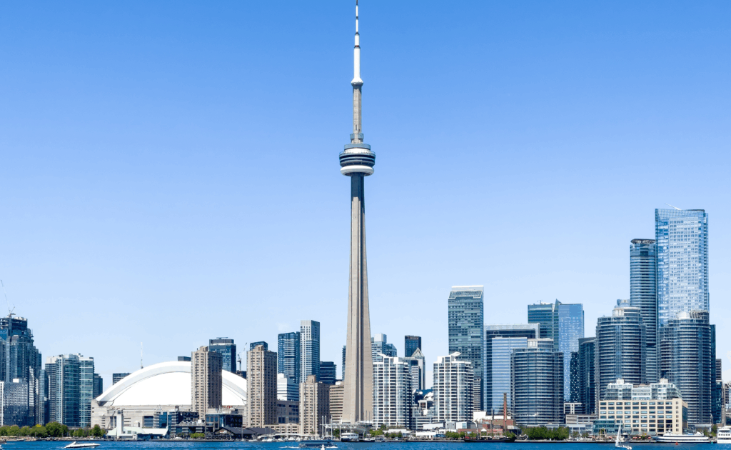 A View of Toronto where the Toronto Waterfront Marathon is being held