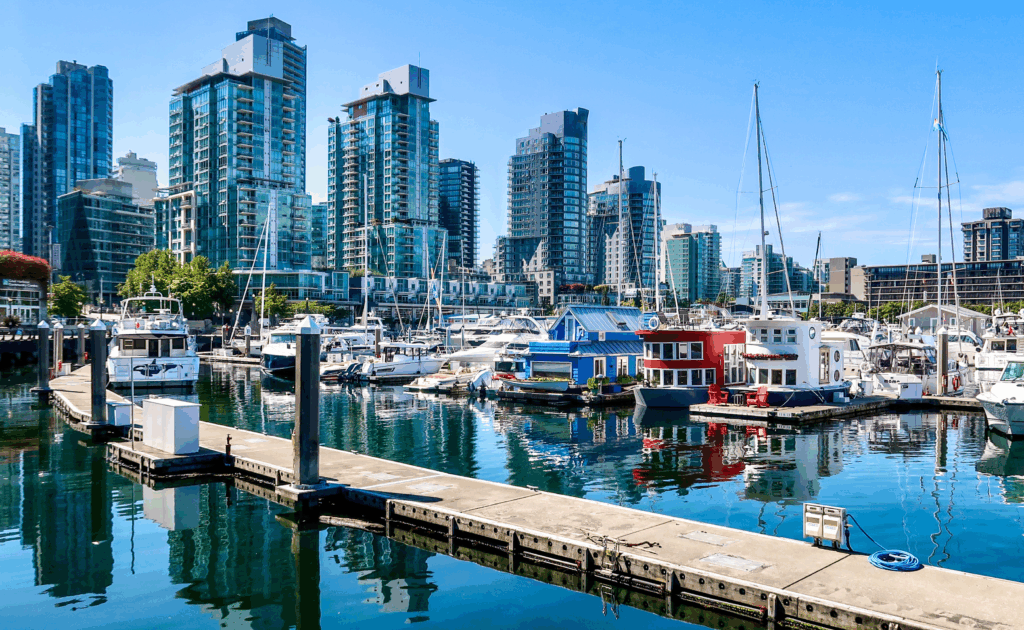 A View of Vancouver where the Vancouver Marathon is being held