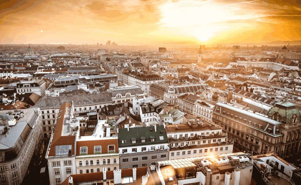A View of Vienna where the Vienna City Marathon is being held