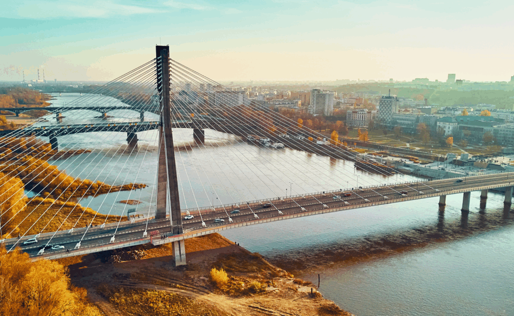 A View of Warsaw where the Warsaw Marathon is being held