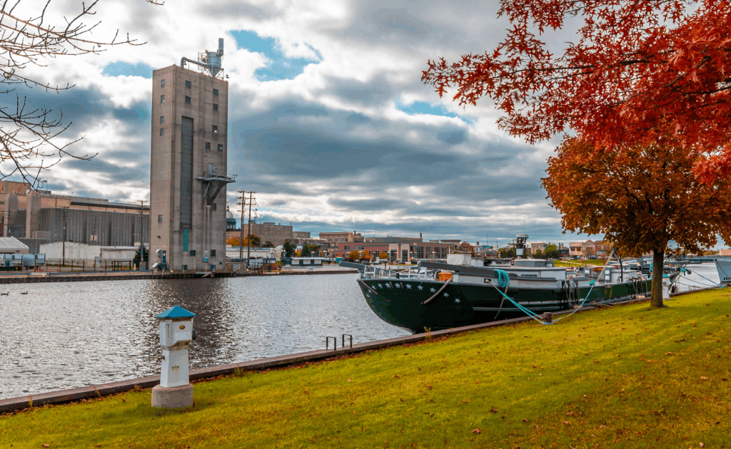 A View of Kenosha where the Wisconsin Marathon is being held