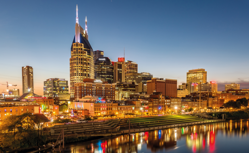 A View of Nashville where the Nashville Marathon is being held