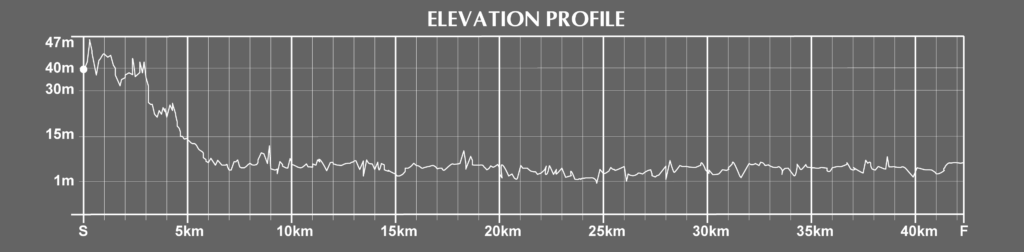 Tokyo Marathon Course Elevation