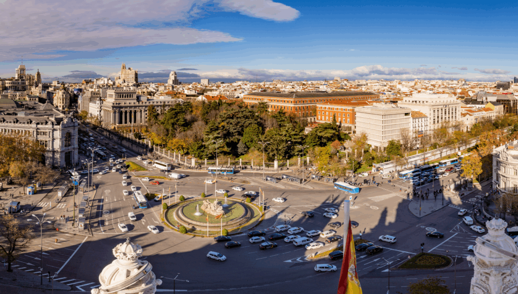 A View of Malaga where the Malaga Marathon is being held