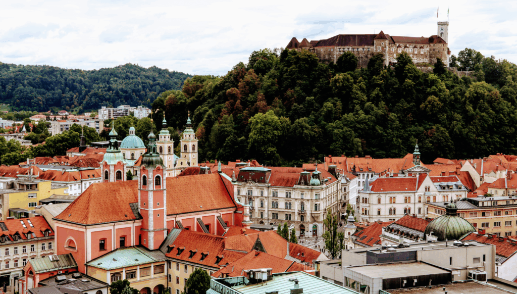 A View of Ljubljana where the Ljubljana Marathon is being held
