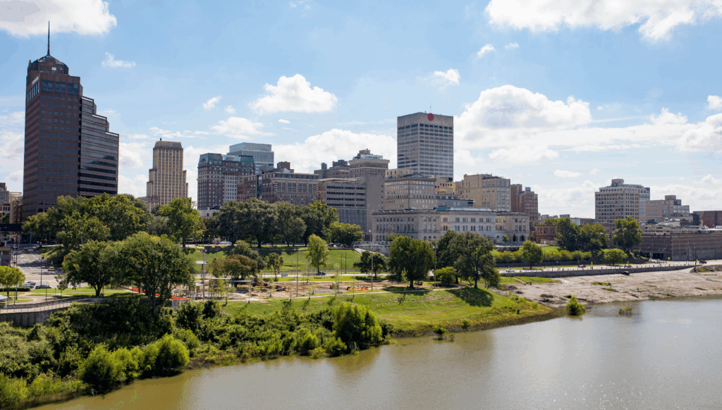 A View of Memphis where the Memphis Marathon is being held