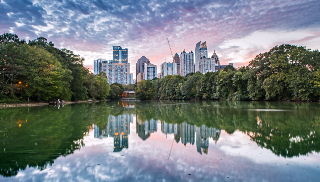 A View of Atlanta where the Atlanta Marathon is being held