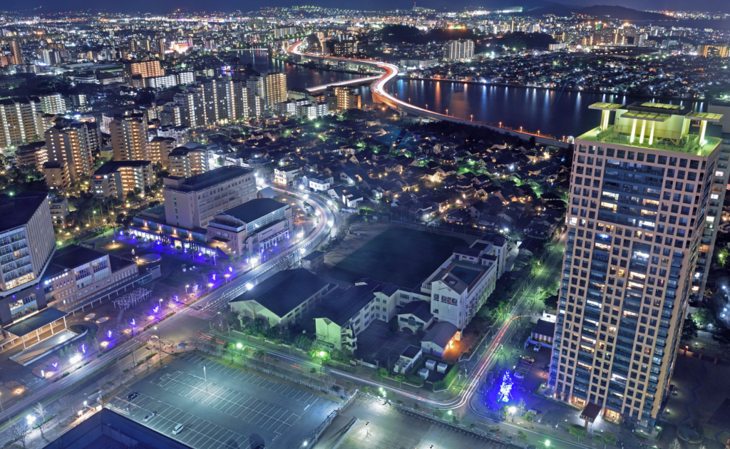 Landscape of the Fukuoka Internationl Marathon