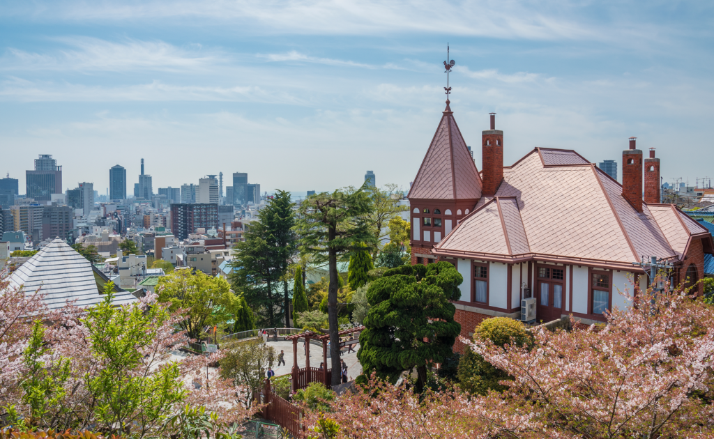 Landscape of the kobe Marathon