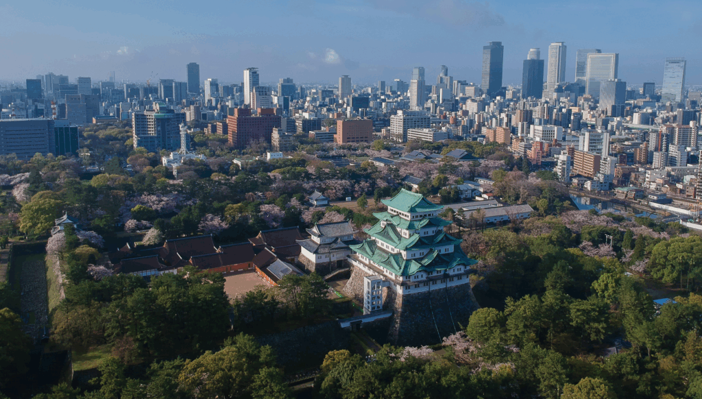名古屋ウィメンズマラソンが行われる名古屋の風景