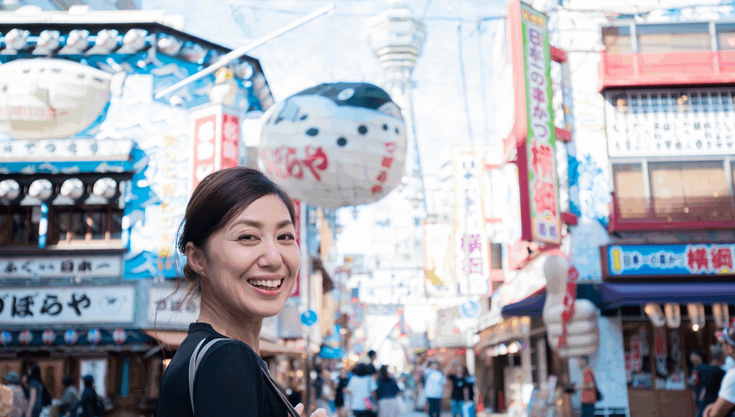 大阪マラソンが行われる大阪の風景