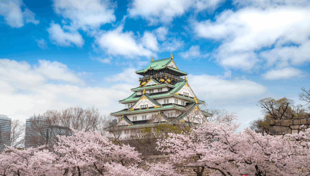 大阪マラソンが行われる大阪の風景